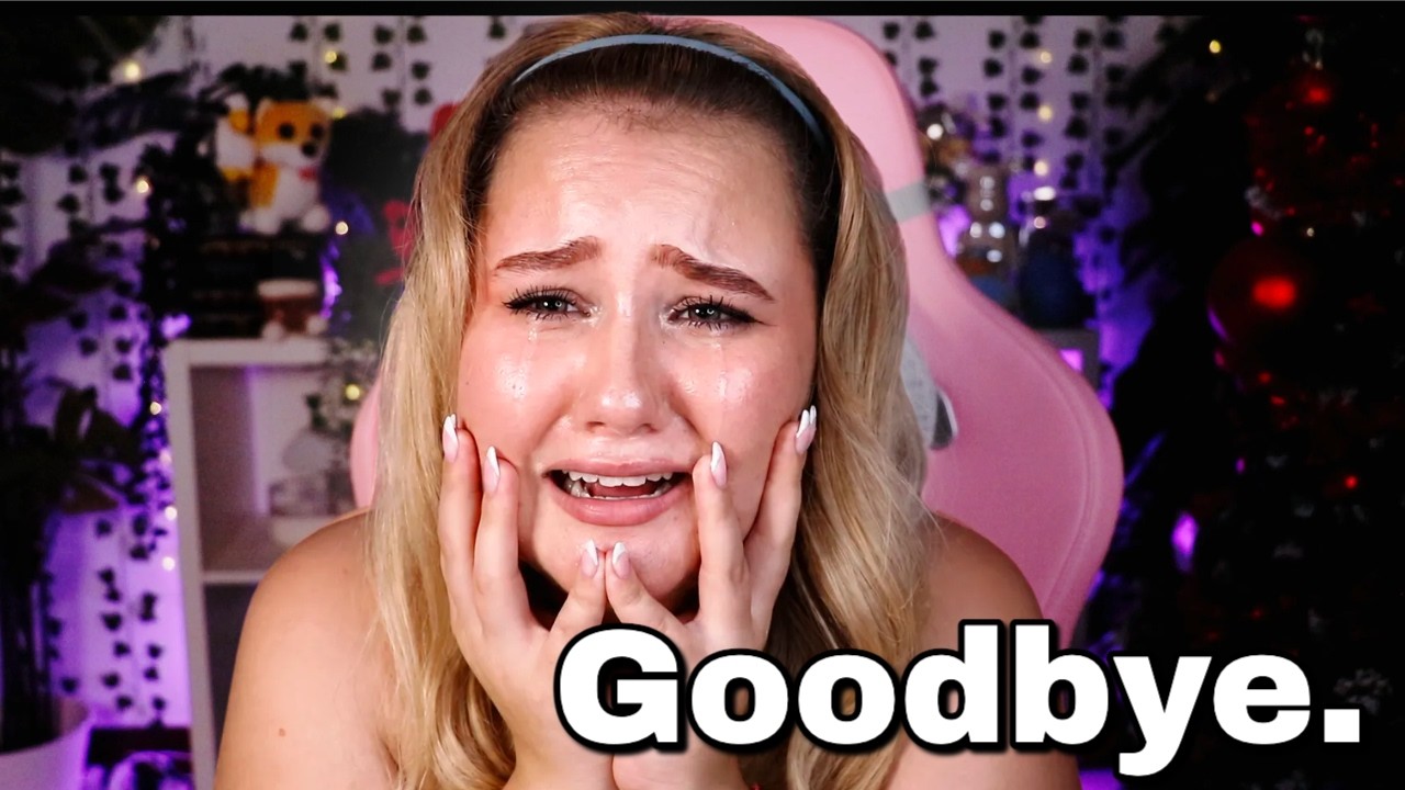 Saying goodbye.