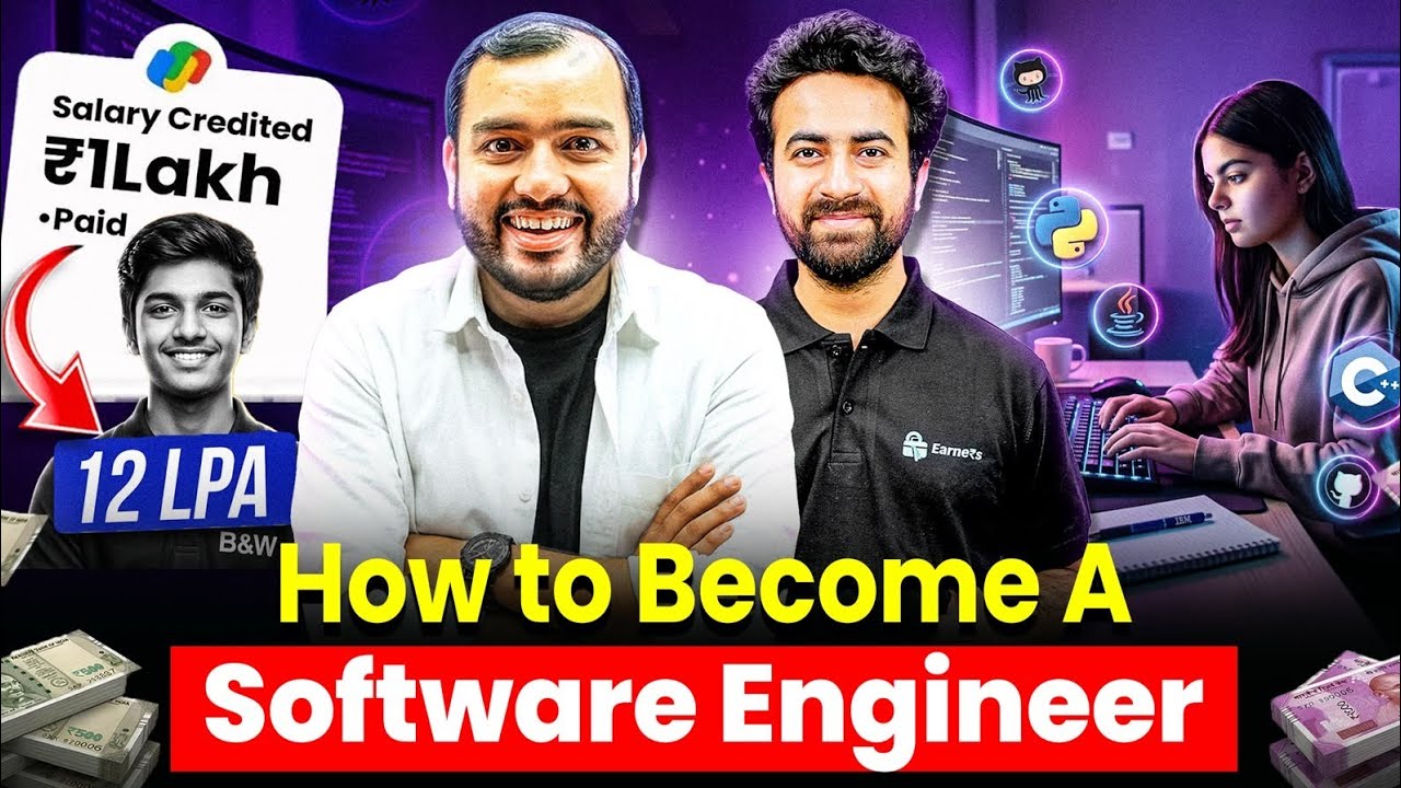How to Become a Software Engineer from Beginning ? COMPLETE ROADMAP 2026 || EARNERS PW