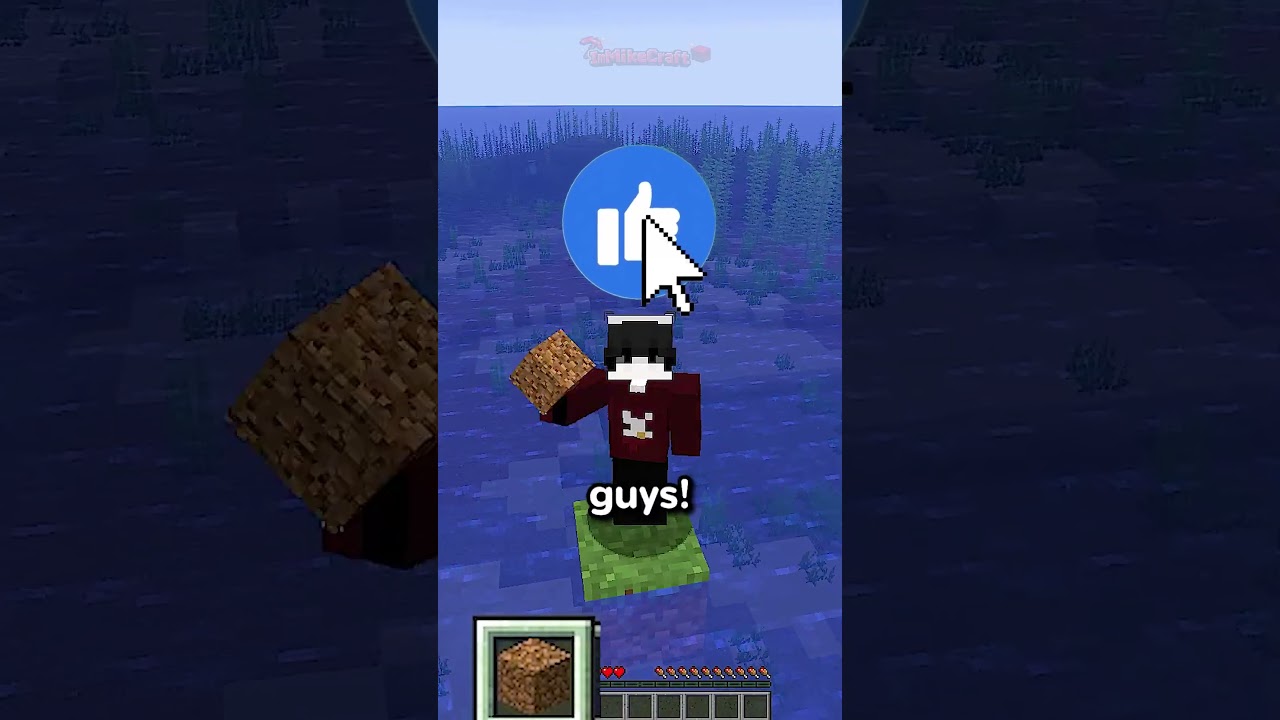 Minecraft, but i can't TOUCH the color BLUE! #minecraft