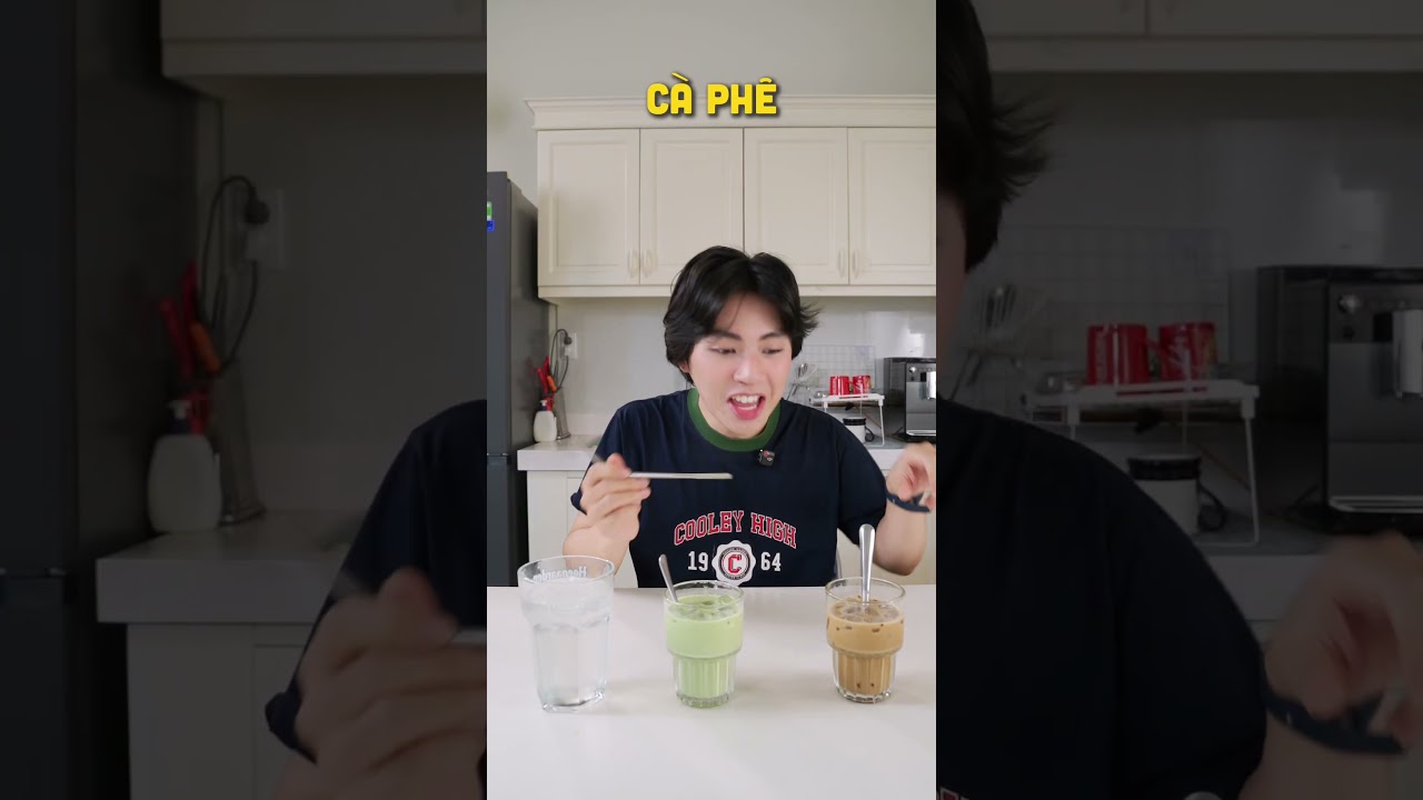 ASMR âm thanh của Matcha Latte - Cafe sữa  🥰 #cuội #food #cafe #matchalatte