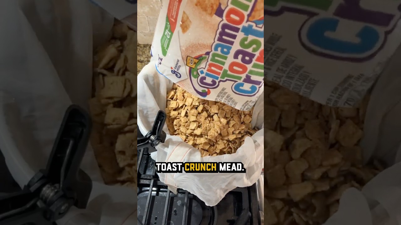 Tasting our Cinnamon Toast Crunch Mead
