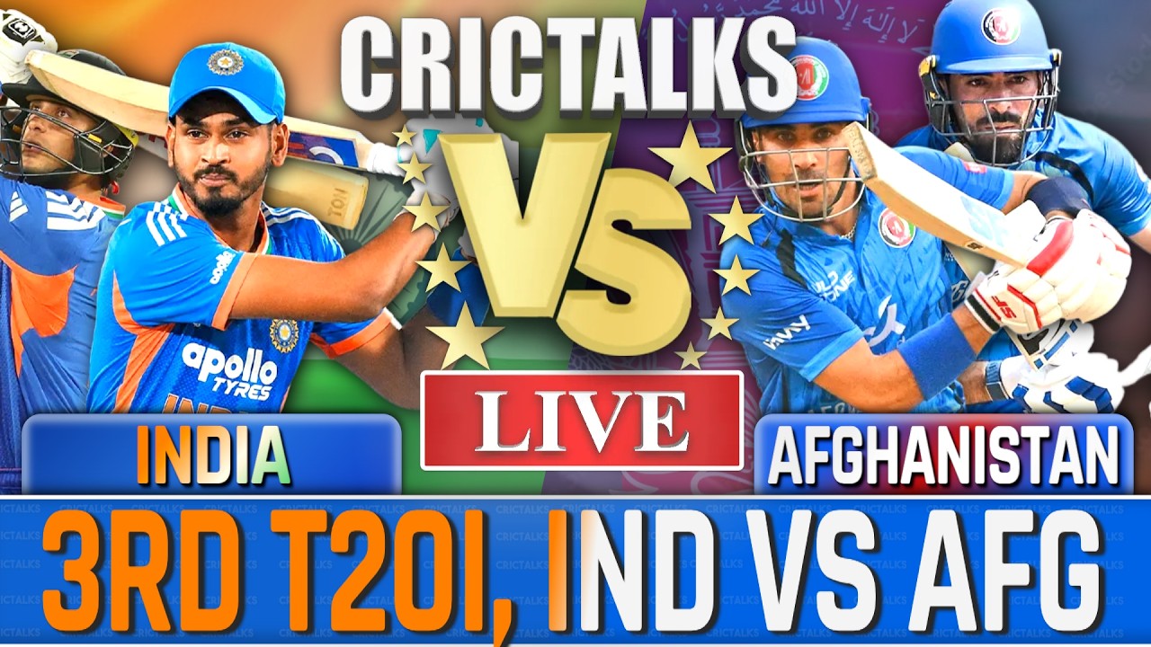 Live: IND vs AFG, 3RD T20I, 2026 SERIES, Live match Today, Live Cricket Score, Commentary 7 Over