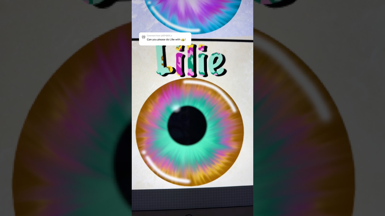 eye series | lilie👑 | #shorts #procreate #digitalart #shortsviral #satisfying #viral #art