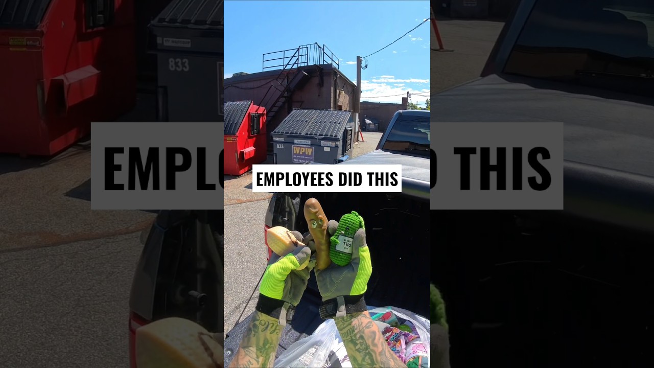 Employees wrote damaged on all the merchandise!! #dumpsterdiving