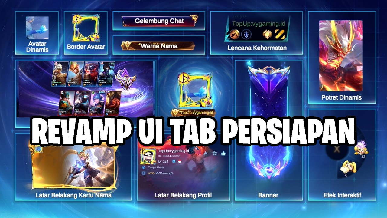 REVAMP UI BARU TAB PERSIAPAN - JADI MAKIN GAMPANG SETTING2 PERINTILAN! MOBILE LEGENDS