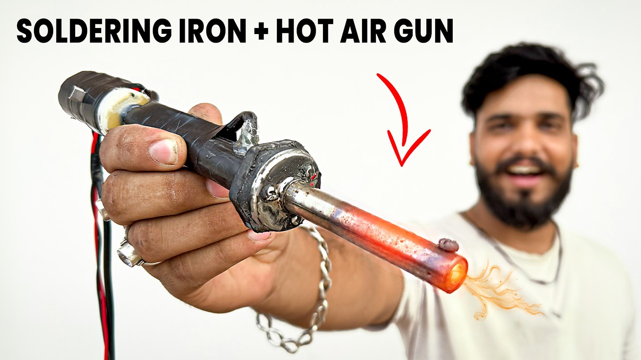 पुराने Soldering iron को बनाए 2 in 1 | Soldering Iron + SMD Hot Air Gun