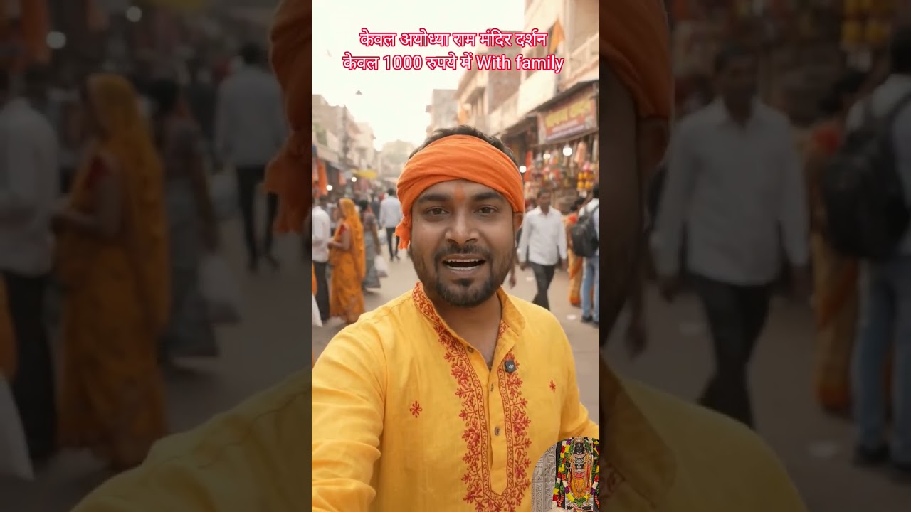 1000 में Ayodhya Ram Mandir + Hanuman Garhi Darshan 🚩 | Family Trip #Shorts