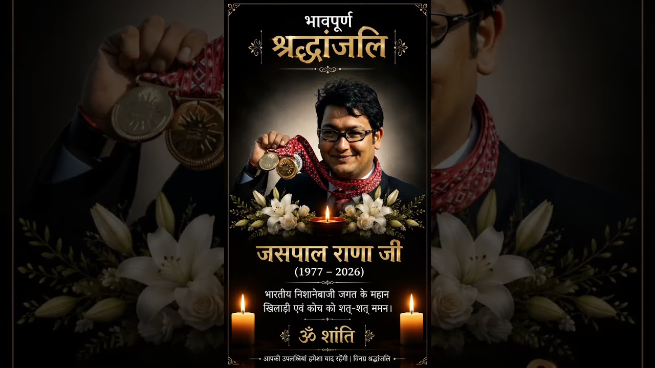 🕯️ भारतीय निशानेबाजी के महान खिलाड़ी जसपाल राणा जी को भावपूर्ण श्रद्धांजलि 🙏#viral