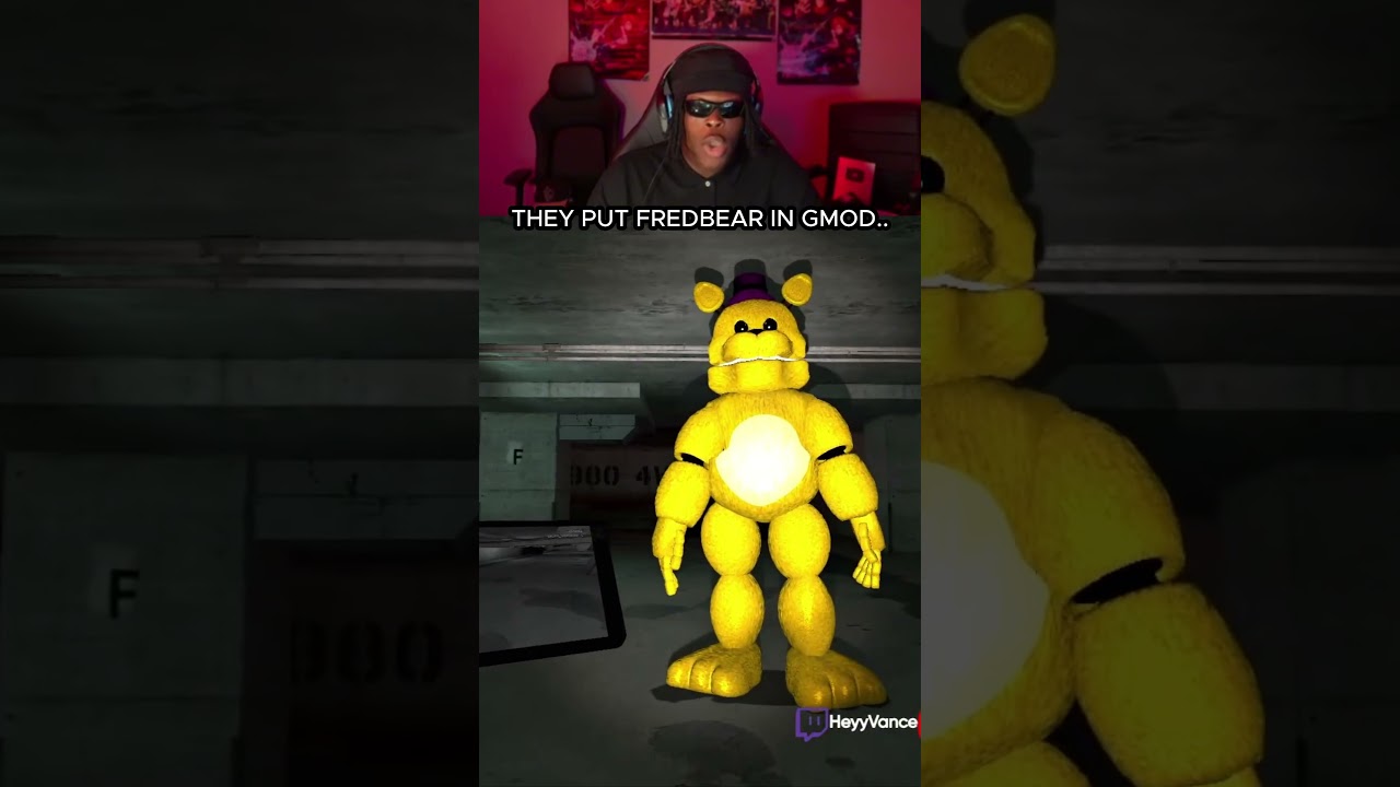 fredbear is HORRIFYING in gmod 😳 (Twitch/YT: HeyyVance) #fnaf #gmod #horrorgaming