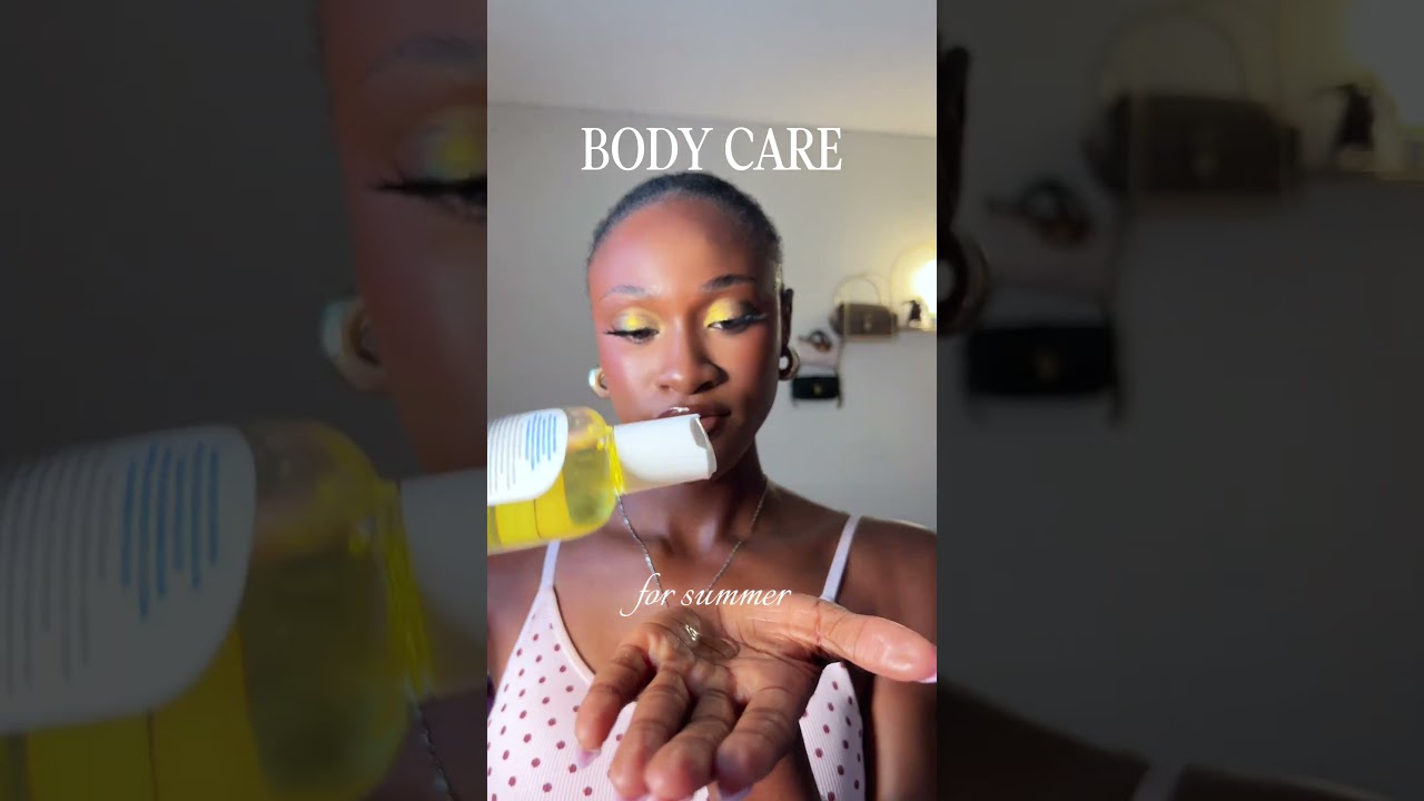 Summer glowy body care routine!#skincare #summer #glowyskin