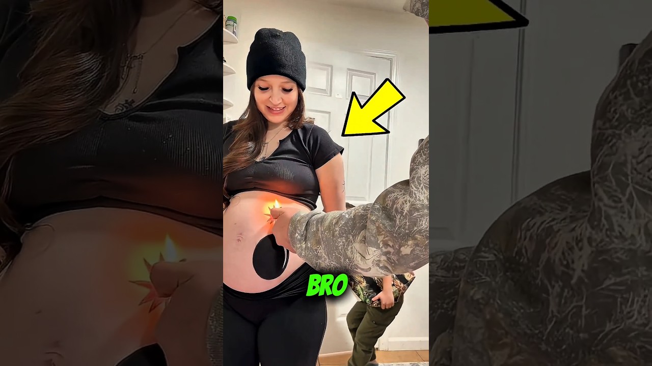 "Bomb on the Belly and a Big Surprise Inside!"😳