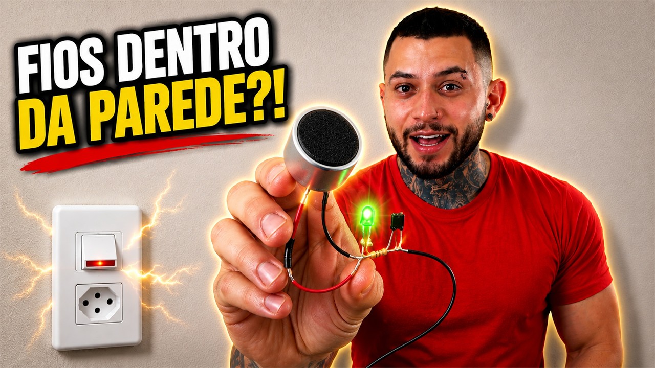 FAÇA um DETECTOR DE FIOS ENERGIZADOS CASEIRO com APENAS 3 COMPONENTES! ⚡