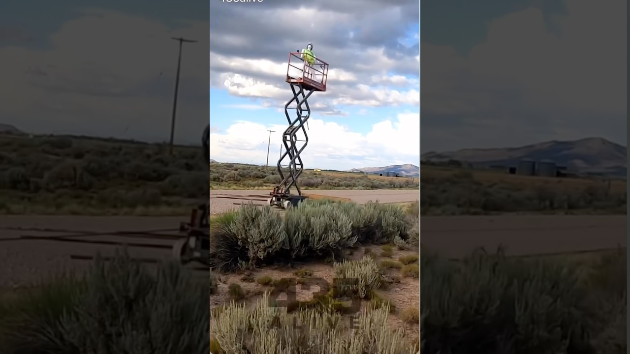 Scissor Lift Safety Demo That's Unbelievable #test #extreme