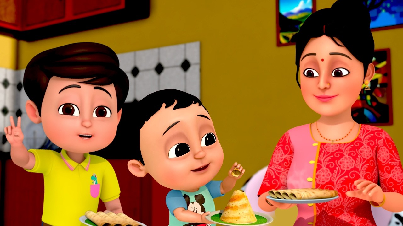 Mummy Ne Banaya Dosa | मम्मी ने बनाया डोसा + More Popular Hindi Nursery Rhymes | Lullaby Kids