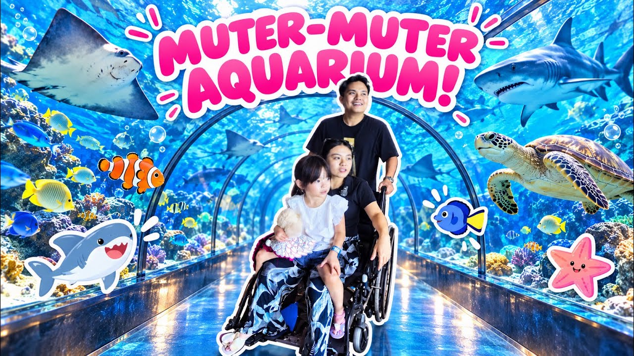 YUKA-CHAN DAN BUMIL NAIK KURSI RODA KELILING AQUARIUM! | vlog