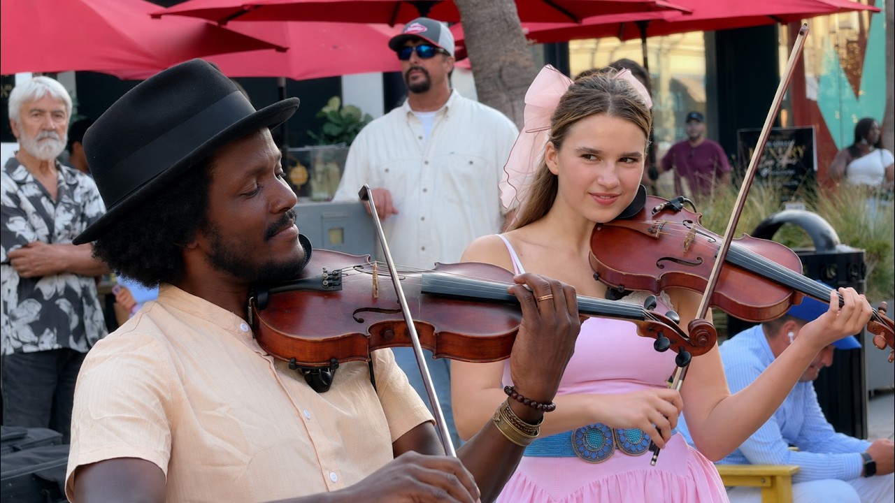 STRANGER Violinist Unexpectedly Joins Me | Risk It All - Bruno Mars