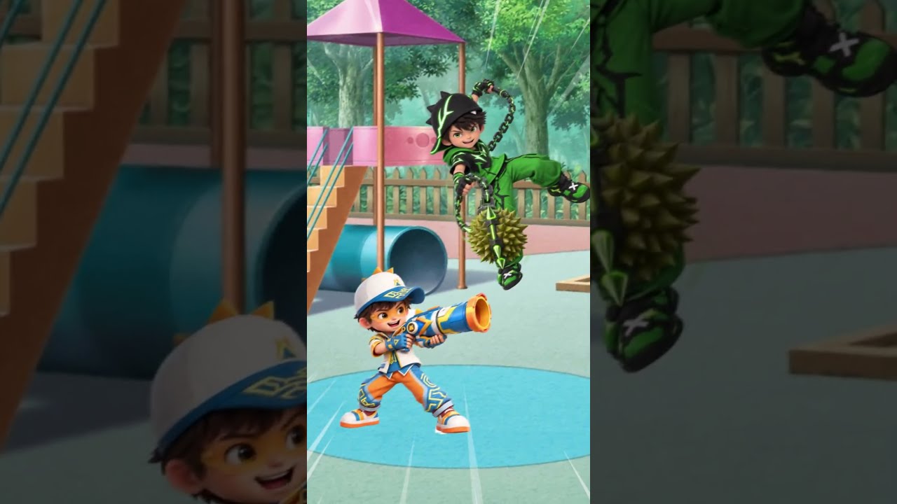 BABY SOLAR VS BABY DURI DURIAN ?! LUCU BET... | #animation #boboiboy