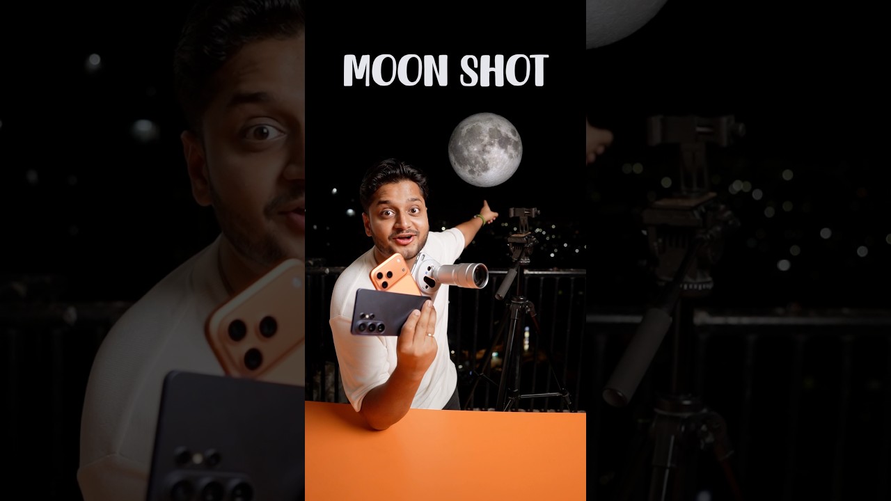 Smartphone VS Moon Shot #Shorts #Viral