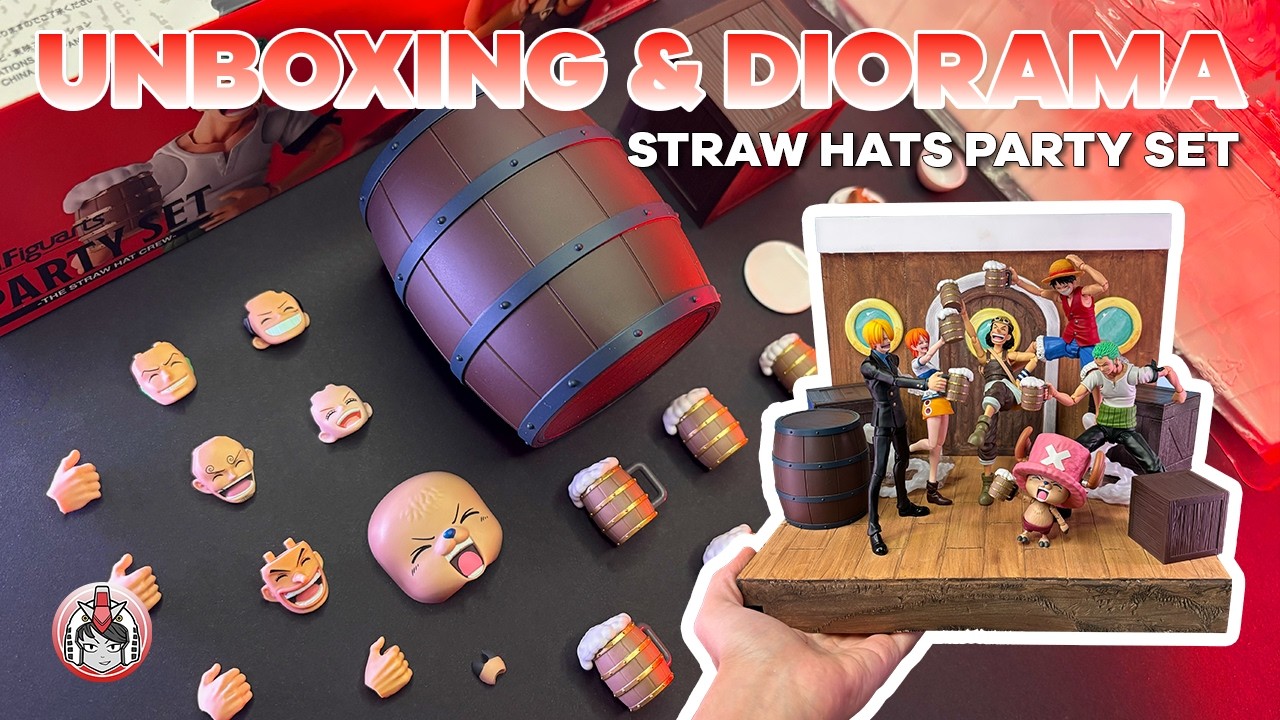 Straw Hats Crew PARTY SET! for S.H.Figuarts | Unboxing | ASMR | One Piece