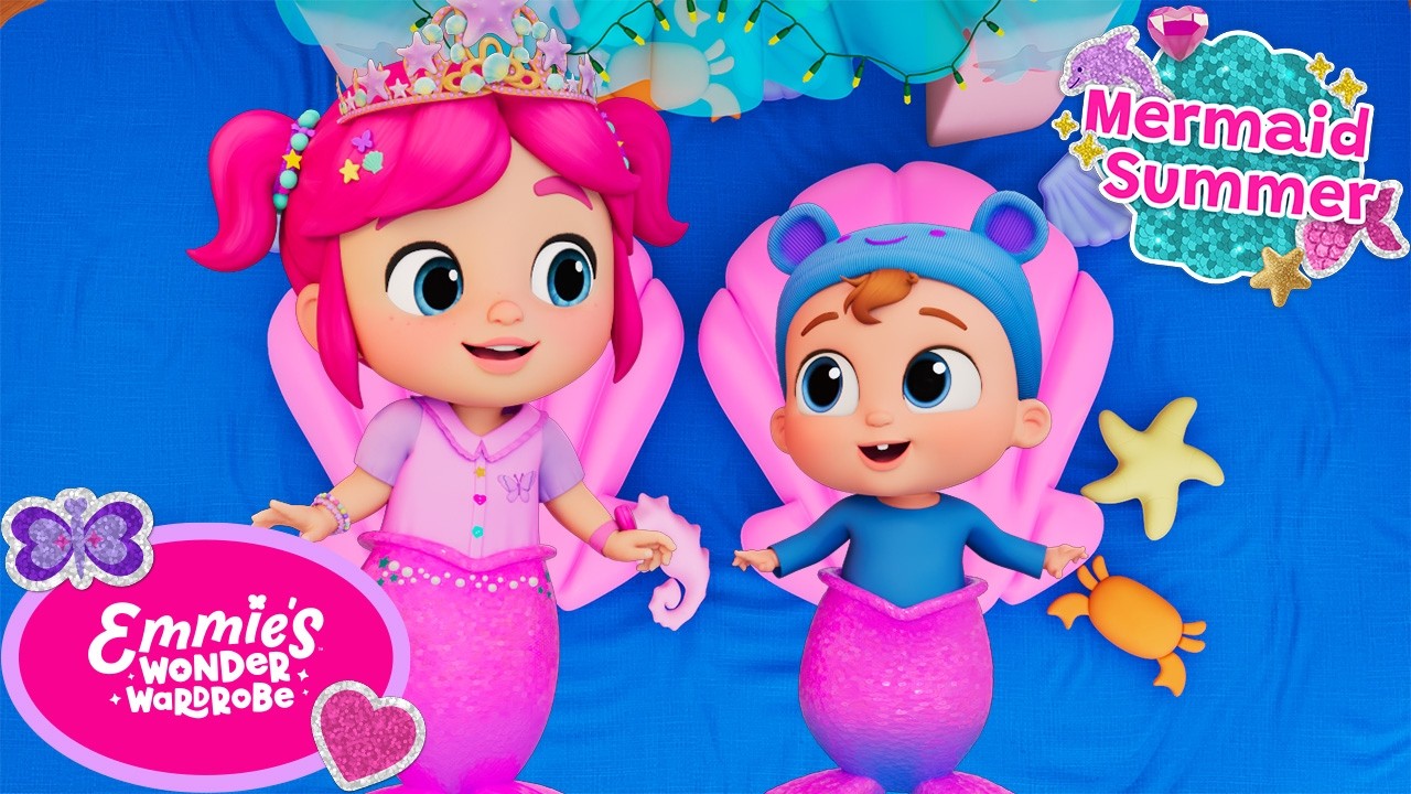 Emmie Builds an Indoor Mermaid Beach! 🧜‍♀️ | Summer Play! | Nursery Rhymes | Sing Along