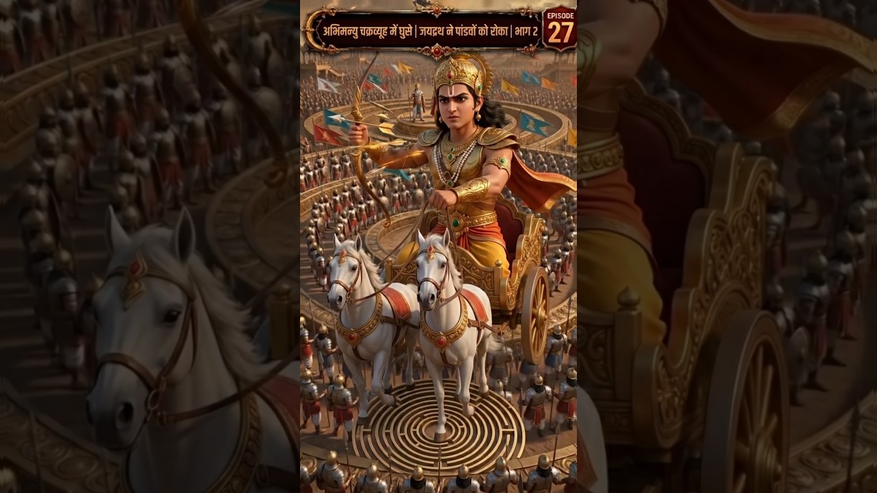 अभिमन्यु चक्रव्यूह में घुसे ⚔️ | जयद्रथ ने पांडवों को रोका 🛡️ भाग 2