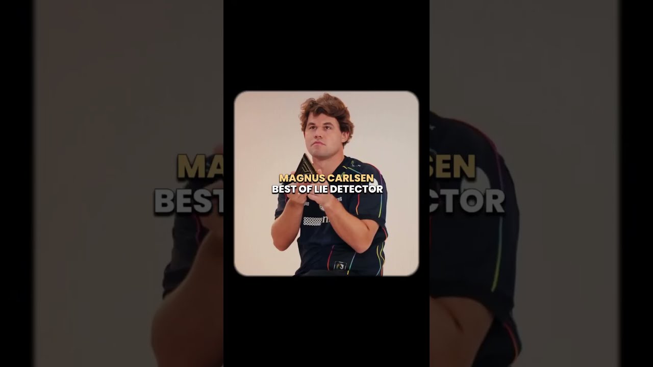 Best of Magnus Carlsen lie detector 🤥😂