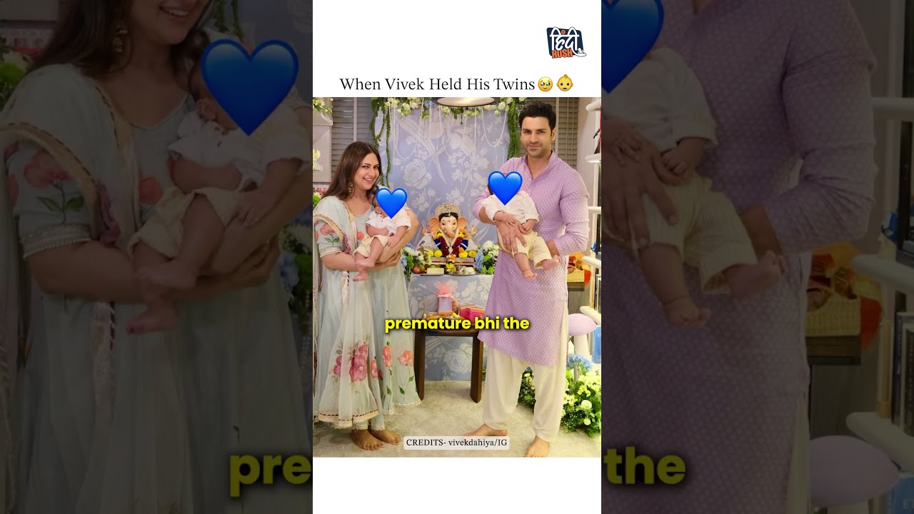 Vivek Dahiya 🥹 Recalls the Emotional Moment He First Held His Twins #shorts #divyankatripathi #twins