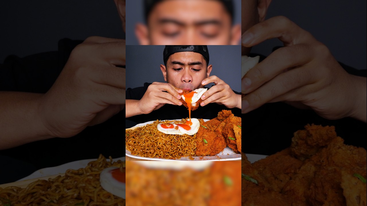Mukbang ayam goreng pedes ngehe pake @cabebubuk_aida