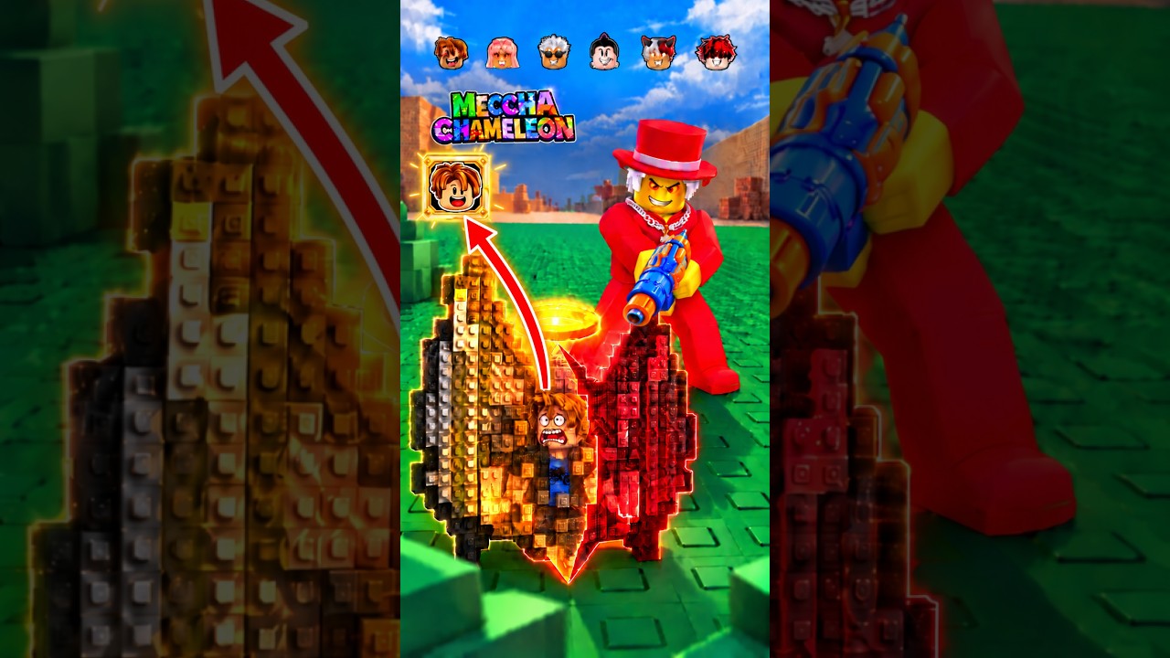 SURVIVE THE MECCHA CHAMELEON IN STEAL AN EGG! #shorts