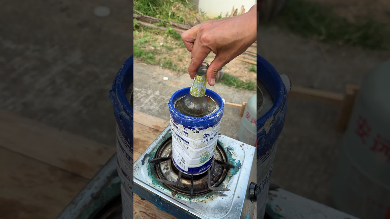Cut Wine Bottle With Glass Cutter, Separate By Hot‑Cold Water Soak # BottleUpcycle