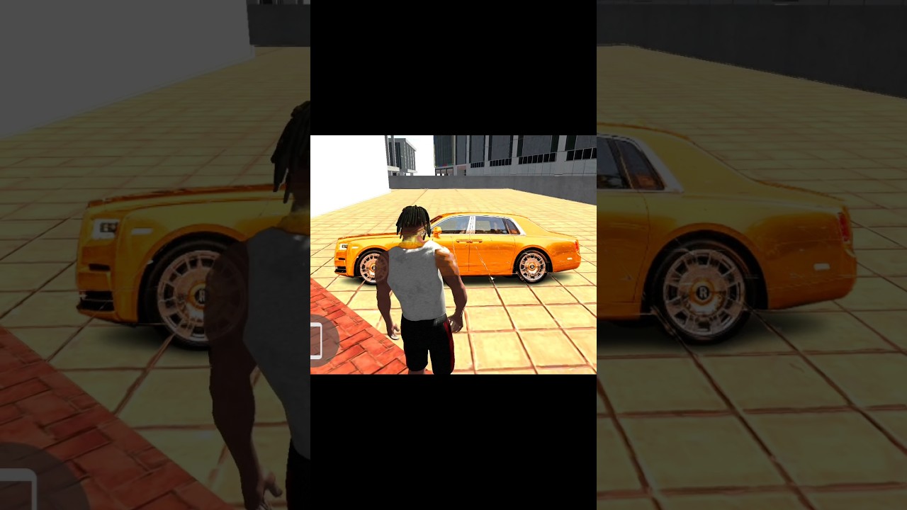 Indian bike driving car cheat code golden Rolls-Royce car #challenge #video #trending #viral #shorts