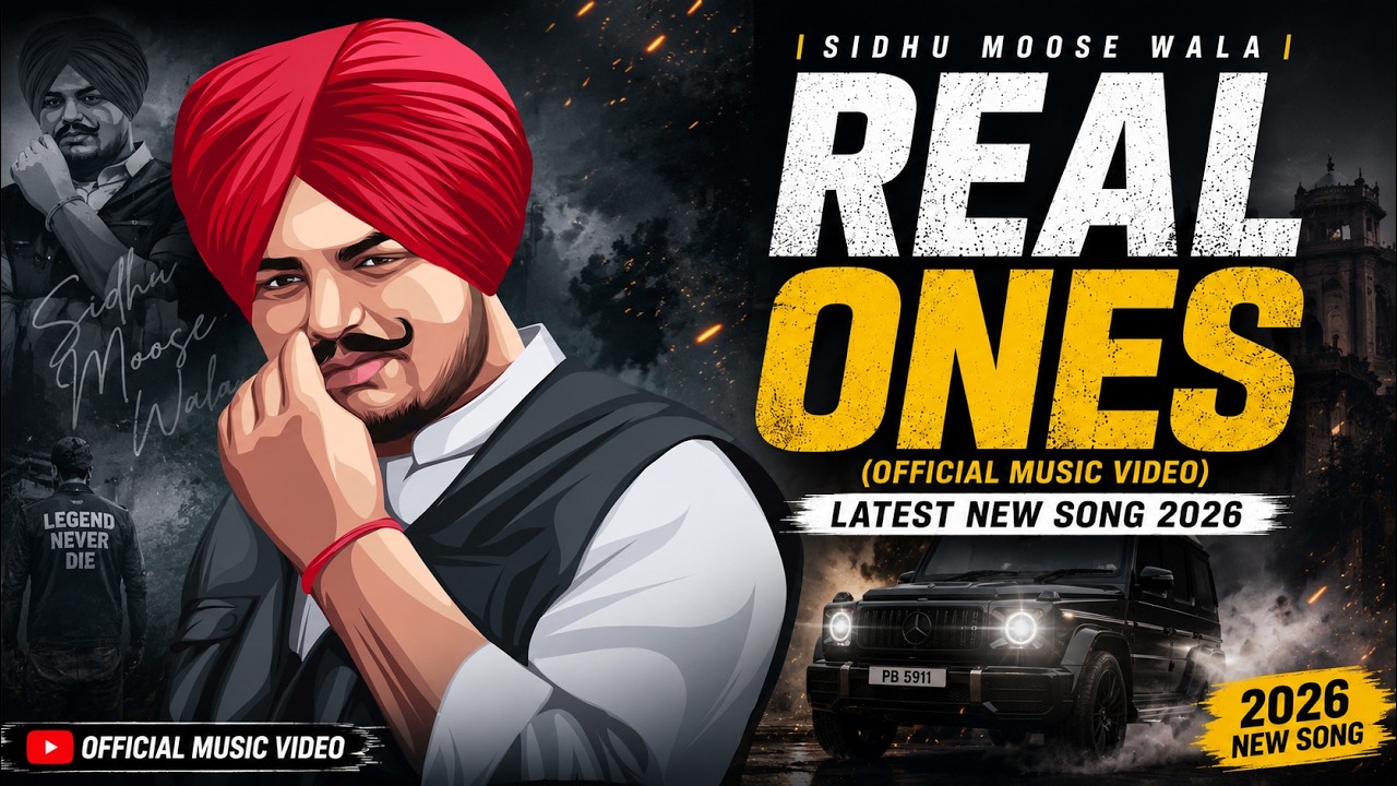 REAL ONES | SIDHU MOOSE WALA | (OFFICIAL MUSIC VIDEO) LATEST NEW SONG 2026