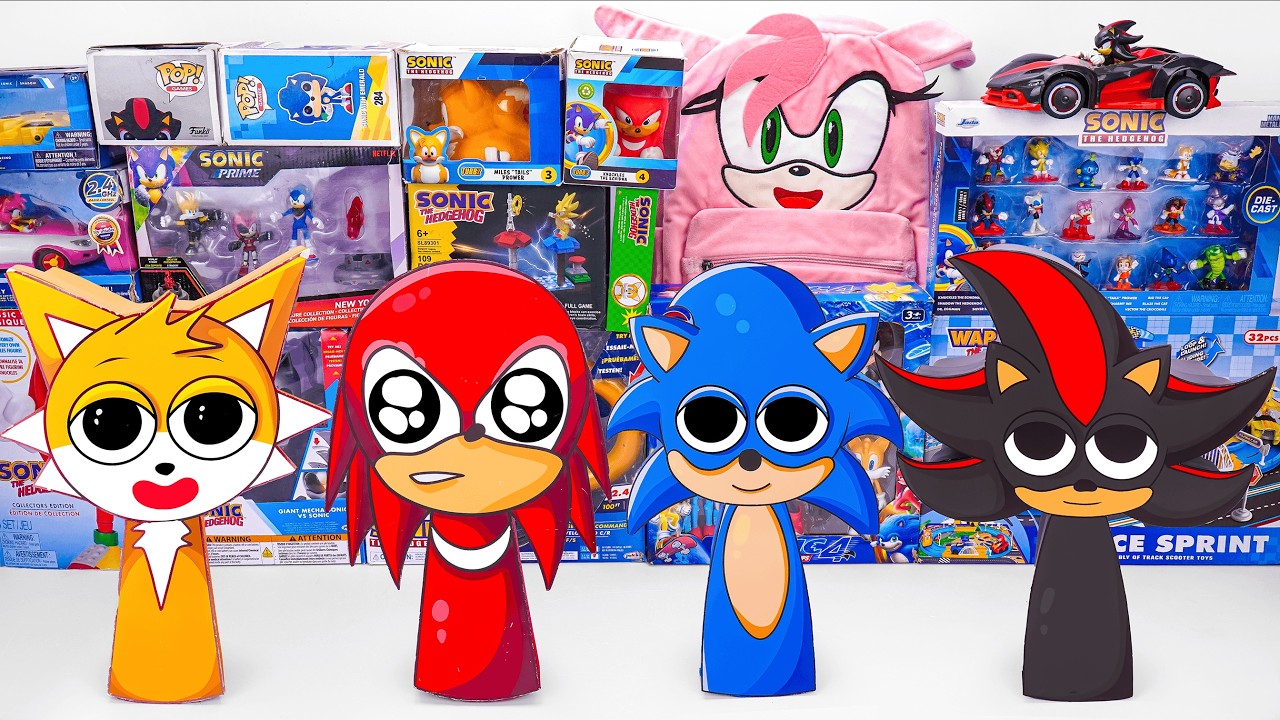 Sonic the Hedgehog toy collection unboxing | No talking toy review ASMR