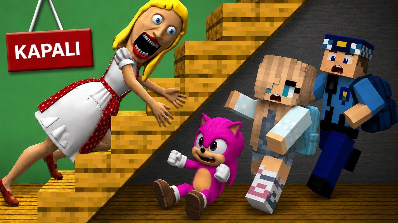 GECEYİ KORKUNÇ BİR MİNECRAFT OKULUNDA GEÇİRDİK!