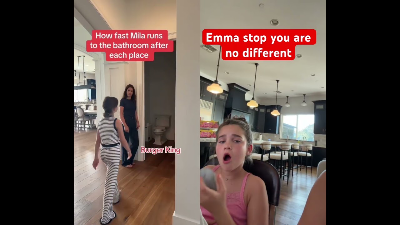 POV: twins roasting each other!! #funny #pov #milaandemma #relatable #viral