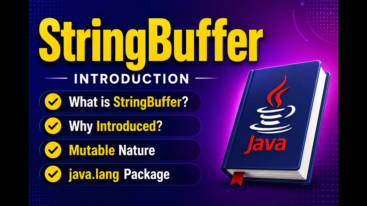 What is StringBuffer| Mutable Class | String vs StringBuffer |Why introduced| Interview Question