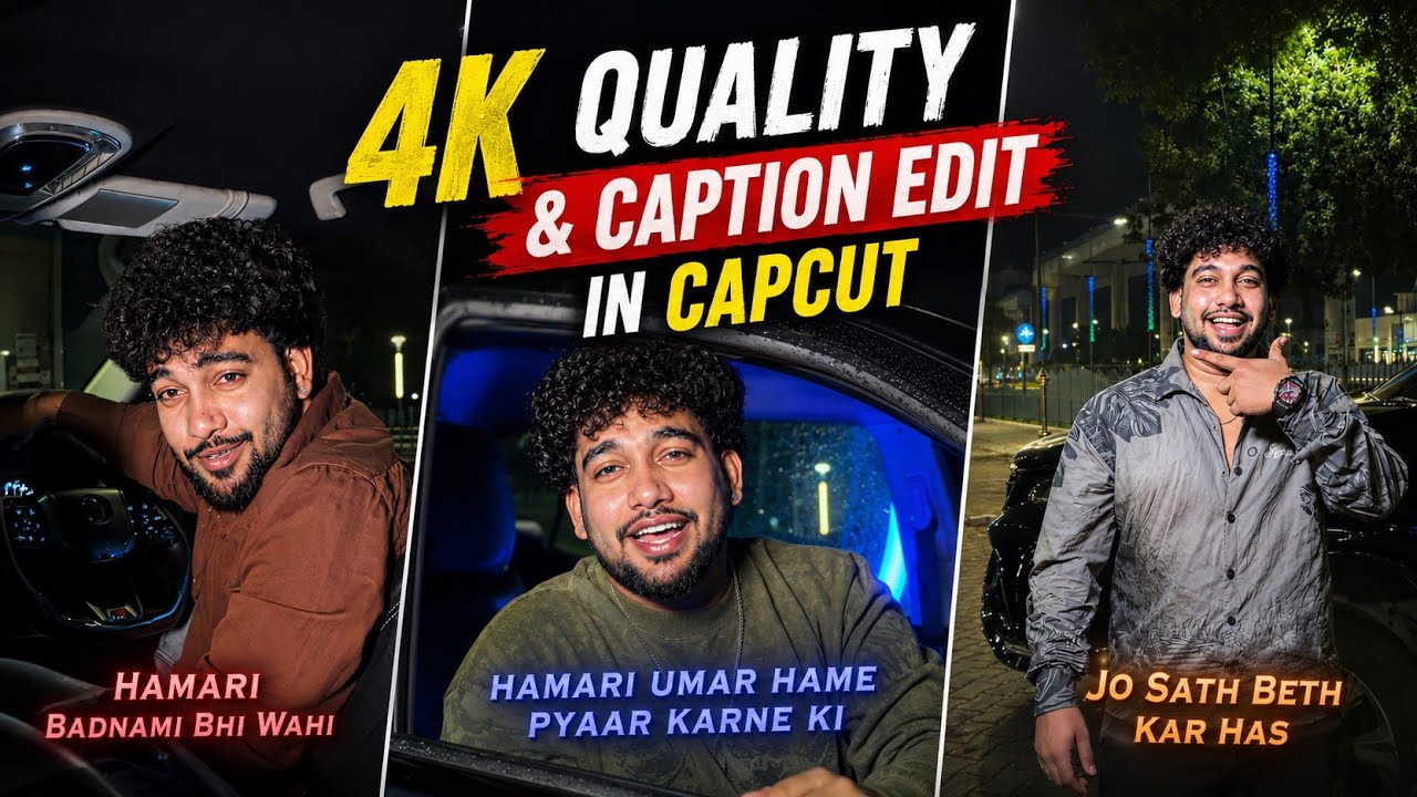 AE Like Captions & Quality Edit In Capcut | Capcut 4K Quality & Captions Editing
