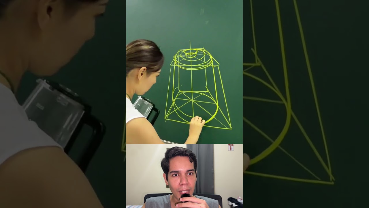 La forma correcta de dibujar un jarrón #howtodraw #art #shorts