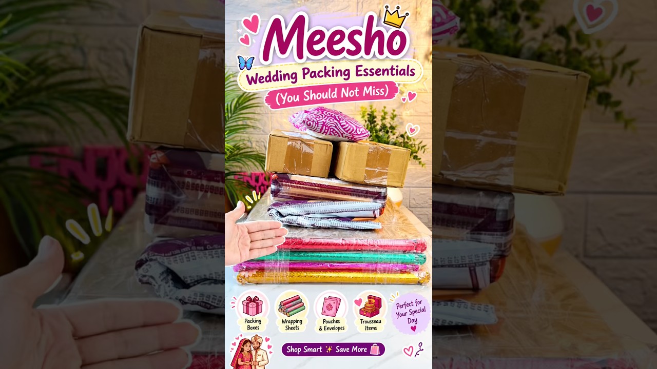 MEESHO Wedding Packaging Essential ~ Meesho Haul #meesho #weddingseries #viralshorts