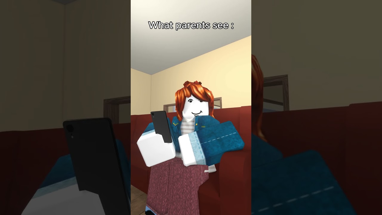 What parents see vs What i see #RobloxAnimation #shorts #short #memes #roblox