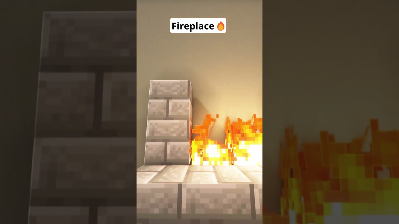 Minecraft Fireplace🔥 #shorts