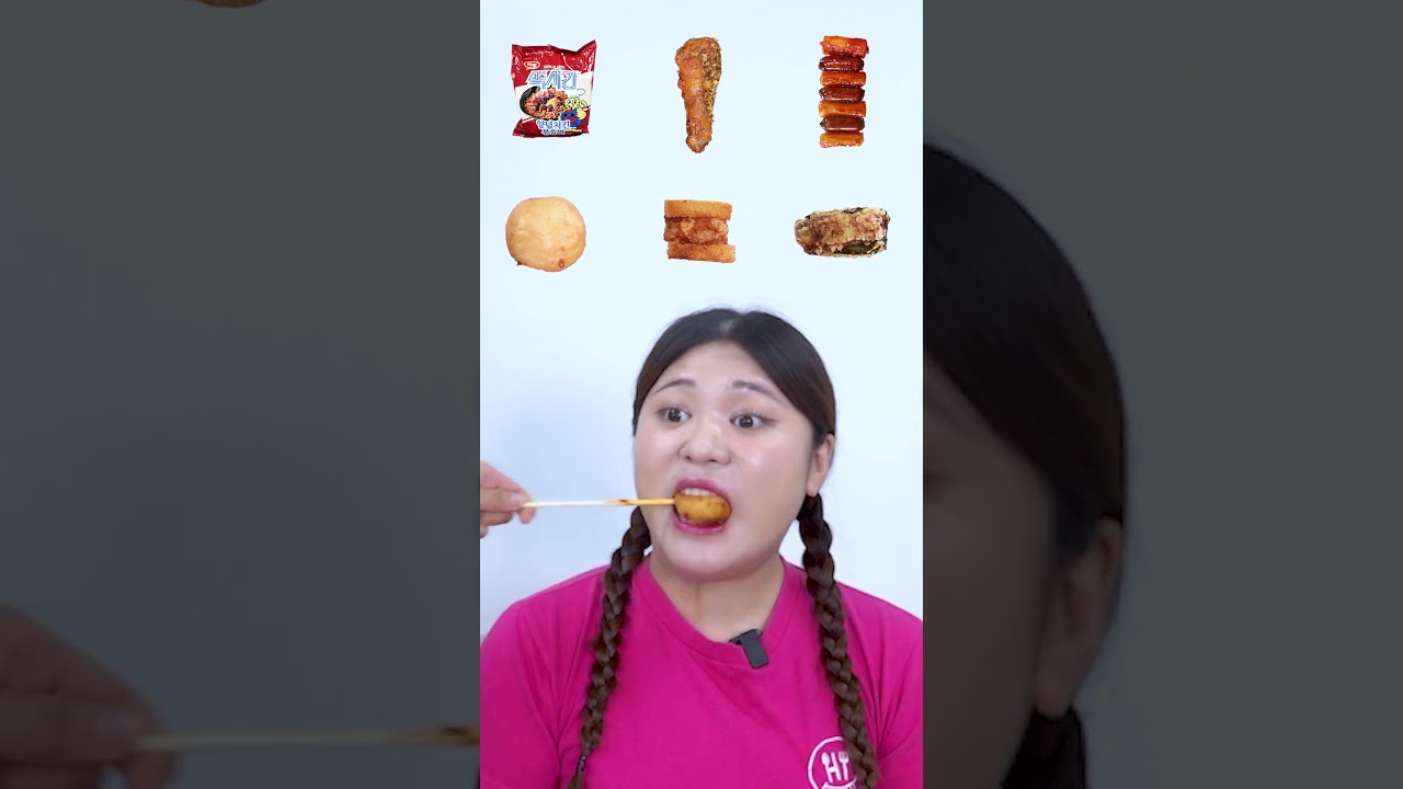 멕시카나 고추화삭 치킨🍗랜덤 먹방! Random FRIED CHICKEN EATING REAL SOUND #tiktok #Shorts | HIU 하이유