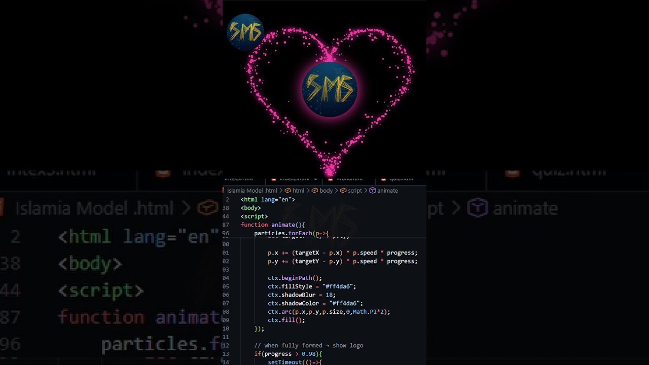 Cinematic Heart Built With Just HTML