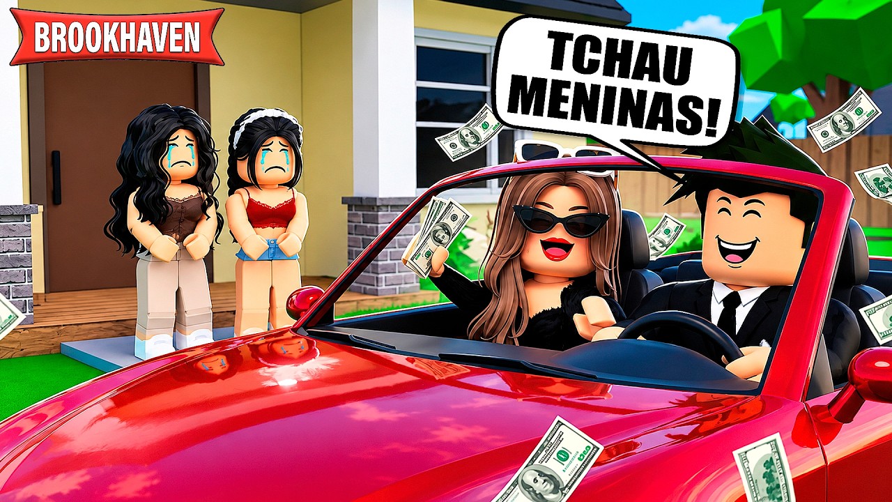 O NOSSO PAI FOI EMBORA COM A MADRASTA INTERESSEIRA | Historinhas Brookhaven RP | Roblox