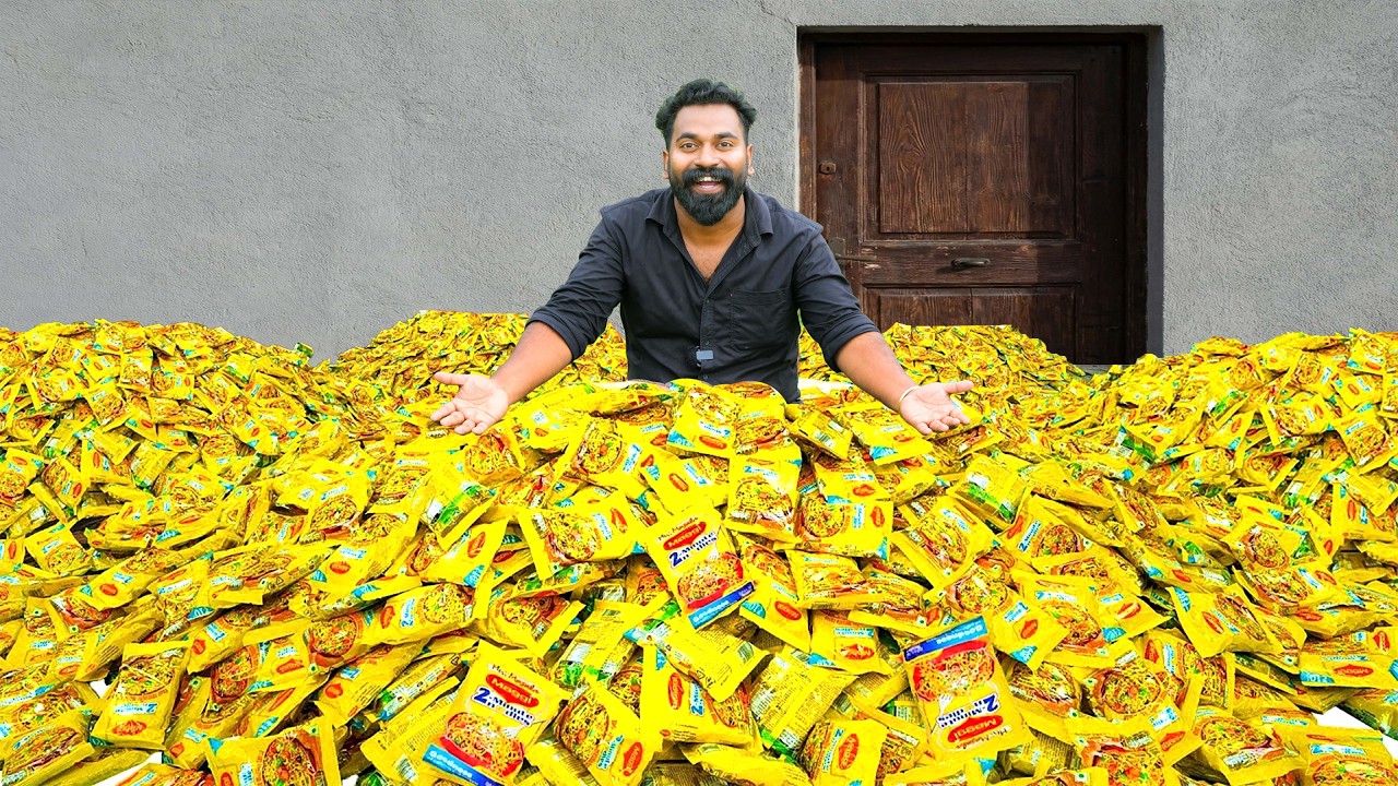 1000 Maggie Recipe Preparation | ആയിരം മാഗി ഉണ്ടാക്കിയാലോ | M4 Tech |