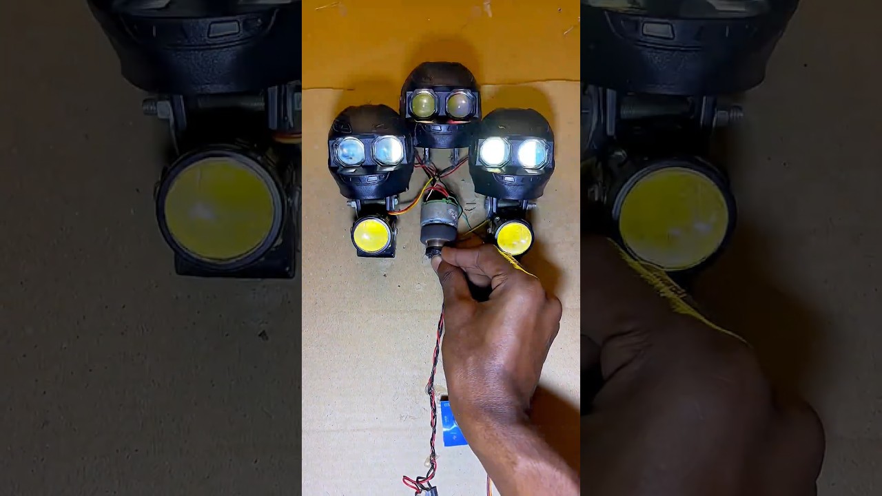 How to power 5 fog light with miniX BLDC drone motor #shorts #motivation #success #diy #yiutubeshort