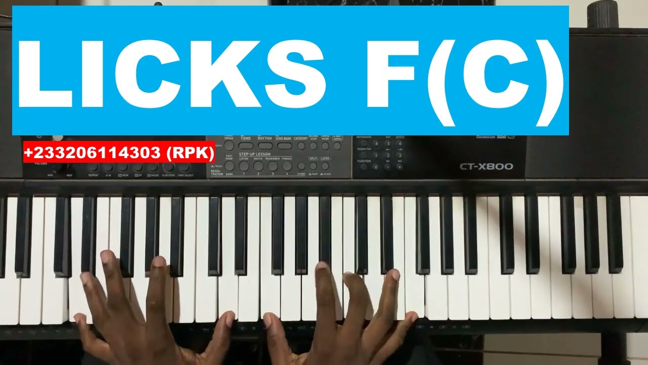 EASY FILLS AND LICKS APPLICATION IN F
