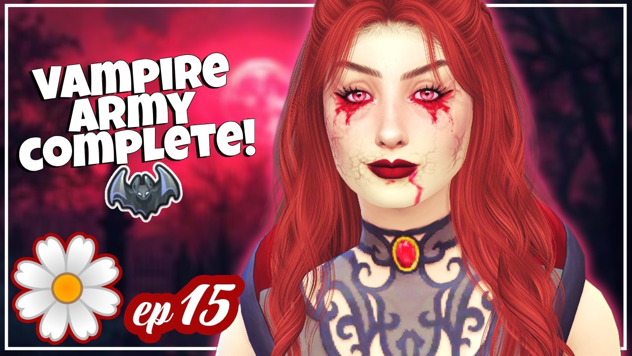 so close to FINISHING!😱 SIMS IN BLOOM CHALLENGE!🤍Death Flower #15