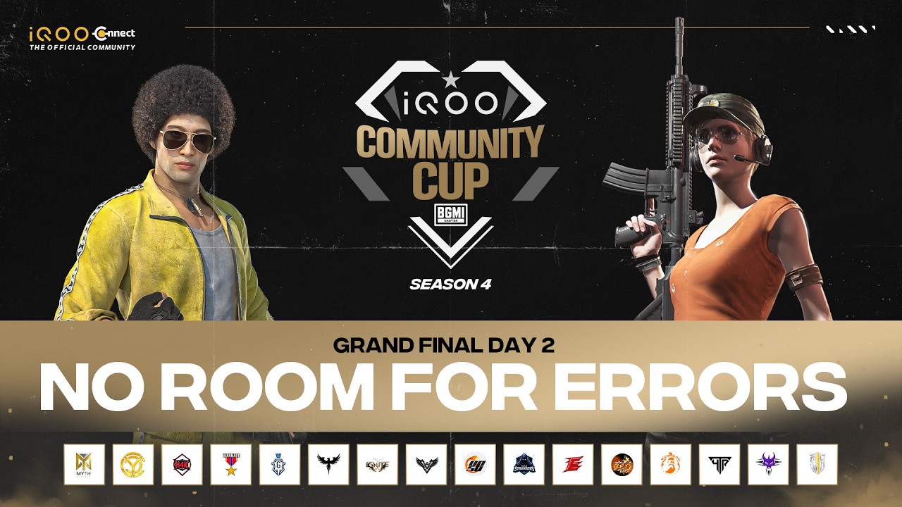iQOO Community Cup Season 4 | Grand Finals Day 2 | 24 APRIL 2026🔥 #iQOOCommunityCup
