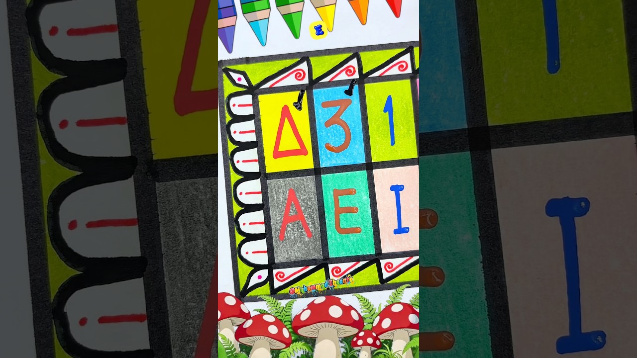 Learn English Vowel AEIOU 🌈✨ #kidslearning #vowels #kidseducation